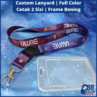 Cetak Tali ID Card Custom / Tali Lanyard ID Card 2 sisi / Custom Lanyard Tisu