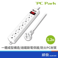 PC Park TS-316B One Open Six Plug 1.2M 1.8M 2.7M 15A Extension Cord Computer Extension Cord Plug Soc