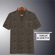 Liso wear - Kaos korea saku dewasa full print motip batik 04 | kaos kerah pria polo shirt lengan pen