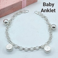 Original silver baby anklet budak gelang kaki perak