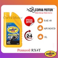 Corva Motor Pennzoil Rx 4T Engine Oil Sae 40 Gred Api Sg/Cd Oil Pennzoil Rx 4T Minyak Hitam Motor Lc135 Rs150