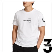 Fred Perry Laurel Graphic Sleeve Tee White Original Fred Perry T-Shirt/ Original