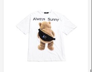 LAKING 側背腰包小熊T always sunny 短袖T恤 短t
