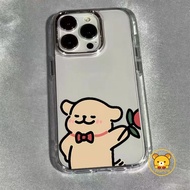 Cute Puppy Couple Phone Case For Samsung Galaxy S25 S24 S23 S22 S21 Plus S20 FE Note 20 Ultra F55 F1