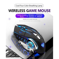 AULA SC100 800mAh Rechargeable Wireless Mouse Charging Gaming Mice 4 Color Breathing