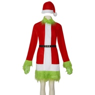 Christmas Masquerade Cosplay Costume - Green Furry Monster Grinch Style