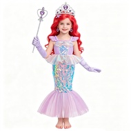 [Ariel] Role-Playing Costume Princess Costume Children Mermaid Costume Children Party Performance Co
