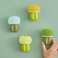 [SG Stock][Cute and Funny] Cactus Pot Brush Nano Cleaning Ball Mini Scrub Brush Wet Cleaning Scrubbe