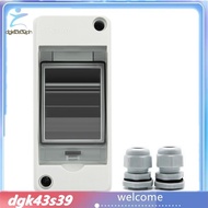 [Pretty] HT-2 IP65 Waterproof Distribution Breaker Box Panel Installation 2 WAY PC Outdoor Electrica