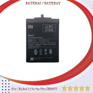 baterai xiaomi redmi 3/3S/redmi 4X/pro (BM47) original new