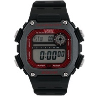Casio Youth Digital Black Red Grey DW-291H-1B DW-291H-1BVDF DW291H-1B Word Time Resin Watch