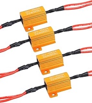 NTHREEAUTO 25W 6.8ohm Load Resistors, 4PCS LED Turn Signal Resistor Kit - Fix LED Bulb Fast Hyper Fl