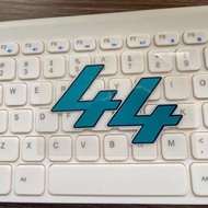 F1 Rider Hamilton No. 44 LOGO Helmet Sticker Car Sticker Waterproof Reflective Motorcycle Decal Form