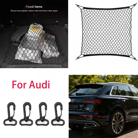 Car storage mesh stretchable mesh Nylon Car Rear Cargo Net Trunk Storage Organizer Net For Audi A2 A