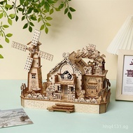 Cross-Border Wooden Ornaments Educational Toys Desktop Toys Children's Puzzles New Puzzle House 3D A