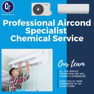 Professional Aircond Chemical Service Voucher for all Horse Power (1.0HP, 1.5HP, 2.0HP, 2.5HP)