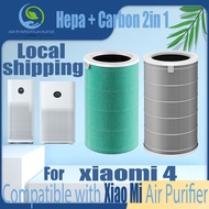 【High Quality】Replacement Compatible with Xiaomi 4 Filter Air Purifier Accessories Authentic Original HEPA&amp;Active Carbon High-Efficiency Antibacteria Virus