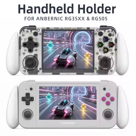 Ergonomic Handheld Holder For ANBERNIC RG35XX H RG505 Console Holder Handle Hand Grip Case For Switc