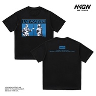 HKGN Tshirt Berat Premium Cotton 100% Band OASIS Trendy Baju oversize Katun Combed Unisex Fresh S-5X
