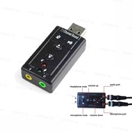 USB Audio Sound Card 3D External 7.1 CH Channel Mic Adapter Speaker 3.5mm Jack Stereo For Win XP Win