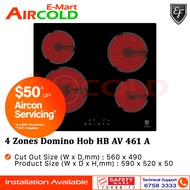 (PRE-ORDER) EF 4 Zones Domino Hob HB AV 461 A