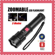 50000 lumens XLamp XHP50 most powerful flashlight usb Zoom led torch USB 变焦 LED 手电筒