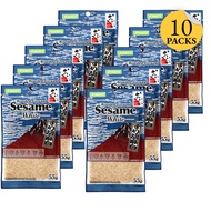 100% Ground White Sesame - Japan Quality 55g (1.9oz) x 10 - 100% Bijan Putih Kisar - Kualiti Jepun 5