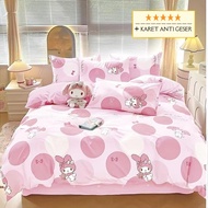 Sanrio melody cinnamoroll kuromi Hello Kitty 120x200 100x200 90x200 Girls' Bed Sheets Bedsheet Set S