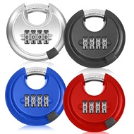 P616 Large Size Stainless Steel Anti-shear Combination Lock Warehouse Outdoor Big Iron Door Round Ca