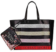 Victoria s Secret Sequin Tote and Mini Bag