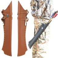AME Archery Arrow Leather Quiver Bag Holder Hip Waist Recurve Bow Longbow Hunt Target