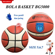 BG5000 Basketball BG 5000 Indoor Outdoor Size 5 6 7 Free Valve and Net