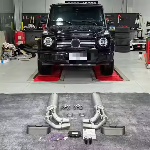 Ecnal Exhaust Pipe for Mercedes Benz W463 G500 G550 G63 4.0T 5.5T To AK TC4 Titanium Alloy Exhaust A