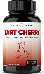 [USA]_NutraChamps Organic Tart Cherry Concentrate - 1000mg Supplement - Premium Uric Acid Cleanse Ch