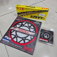 DID Chain Set JT Jomthai Sprocket Front + Rear Mt09 525 VX3