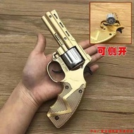 All-metal side-opening revolver slamming gun slamming gun paper gun gun 80 nostalgic toy gun