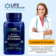 Life Extension B-Complex in the United States contains 60 แคปซูล of active B vitamins, B12, and foli