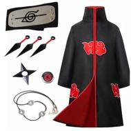Men's Akatsuki Cosplay Robe | Naruto Anime Cloak | Halloween Party Outfit
