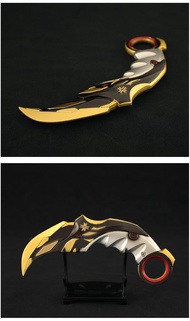 UGLYAF Valorant Karambit Knife Champion Set Valorant Claw Knife Model (Blue)