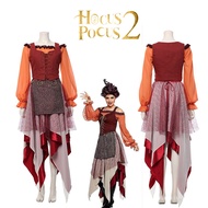 Adult Hocus Pocus 2 Mary Sanderson Cosplay Costume Wig Outfit Halloween Carnival