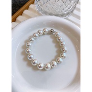 Ni Same Style Akoya Pink Pearl Bracelet Female Classy Celebrityfrench styleS925 Silver Ball Magnetic