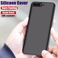 For Huawei Y6 2018 ATU-L11 L21 L22 LX3 Skin-sensation Slim Fit Flexible Soft Liquid Silicone Matte Cover Anti-scratch Anti-Fingerprints Phone Case Skin