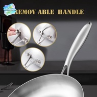 【SPGH】 Frying Pan 410 Stainless Steel Frying Pan Uncoated Fry Pan For Daily Cooking Hot