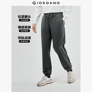 GIORDANO Men Joggers Brand Label Multi-Pocket Joggers Drawstring Elastic Waist Athleisure Simple Fas