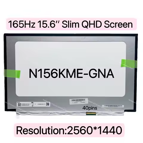 165Hz Laptop LCD Screen Panel N156KME-GNA Slim LED Matrix 40pins For Asus ROG Zephyrus G15 GA503Q Di