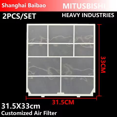 2PCS/SET For Mitsubishi 31.5X33cm HEAVY INDUSTRIES Customized Air Conditioner Filter Spilt Type cond