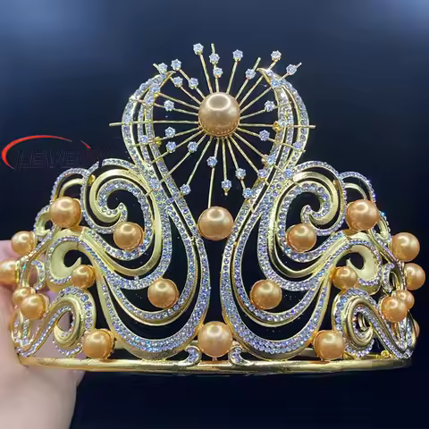 Levery Miss Universe 2024 Lumiere De LInfini Crown, Women Wedding Tiara for Bride Queen Crown Crysta