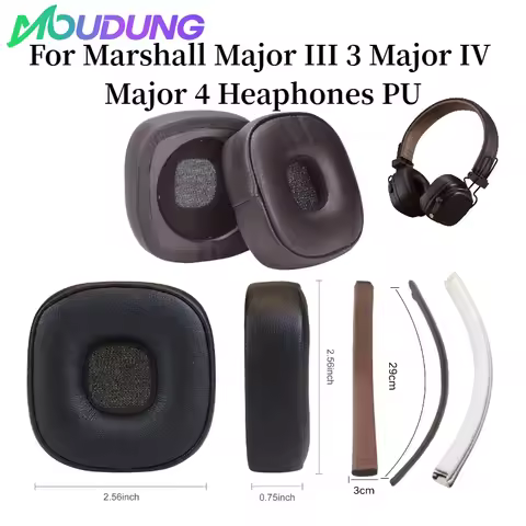 MOUDUNG Replacement Headband Repair for Marshall Major III 3 Major IV Major 4 Heaphones PU and Soft