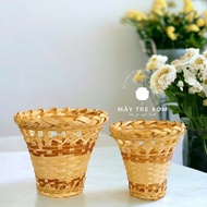 Bamboo cup, decorative bamboo basket decorative items