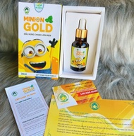 Dầu húng chanh Minion Gold Chính Hãng Hộp 30ml ✔️️️ Dầu húng chanh lên men giúp giảm ho khò khè cảm 